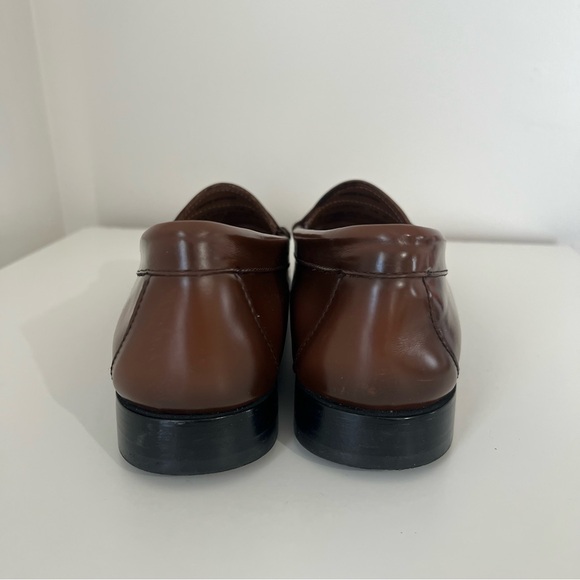 G.H. Bass Weejuns Brown Leather Ombre Whitney Loafers - Picture 4 of 9